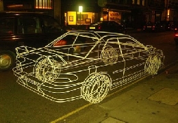 Wire Frame Subaru Impreza Illusion