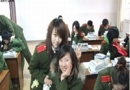 Chinese military girls