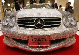 Most expensive car swarovski studded mercedes benz sl600