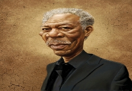 Morgan Freeman charicature