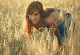 Beauty in a wheat field