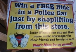 How to win a free ride in a police car